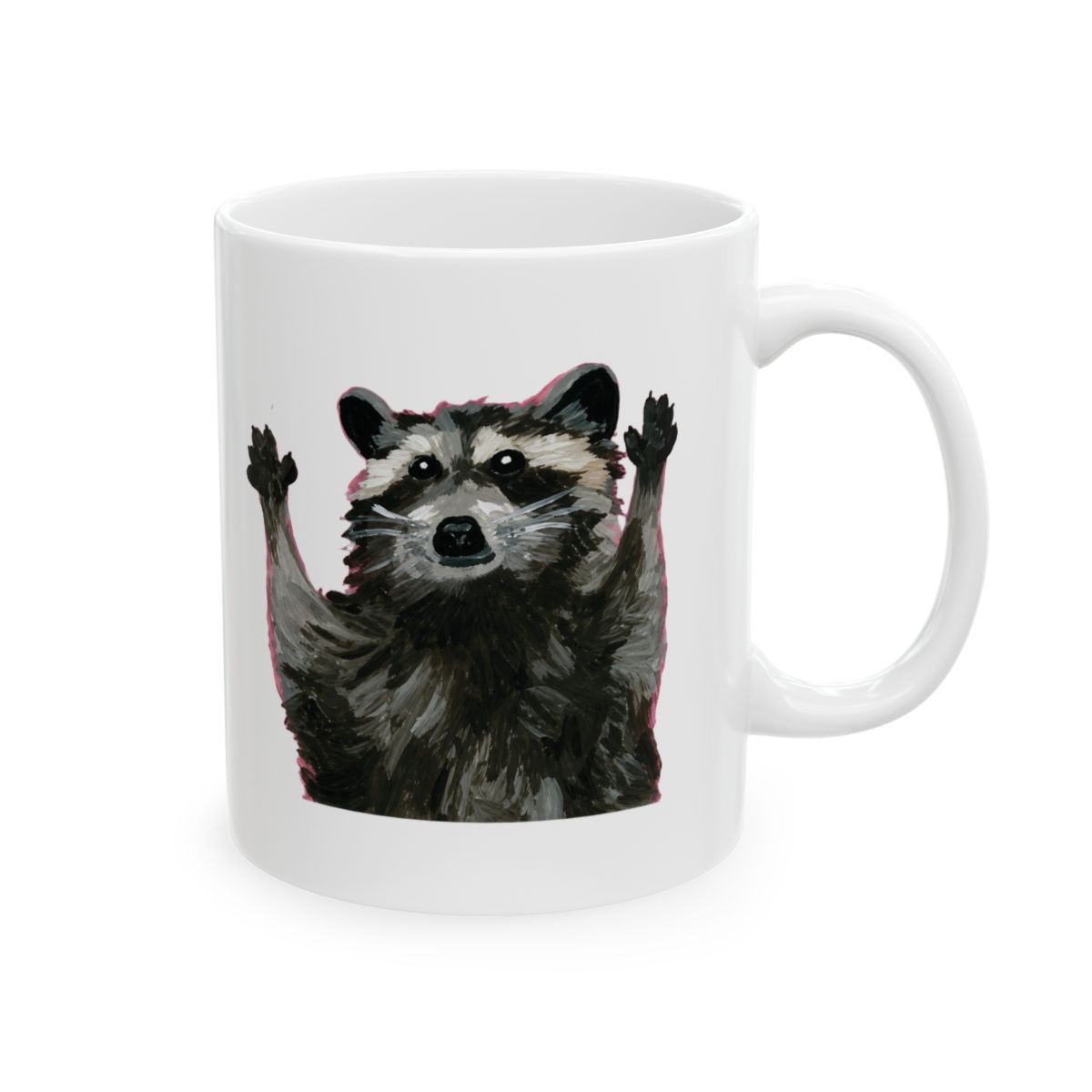 Trash Party raccoon mug