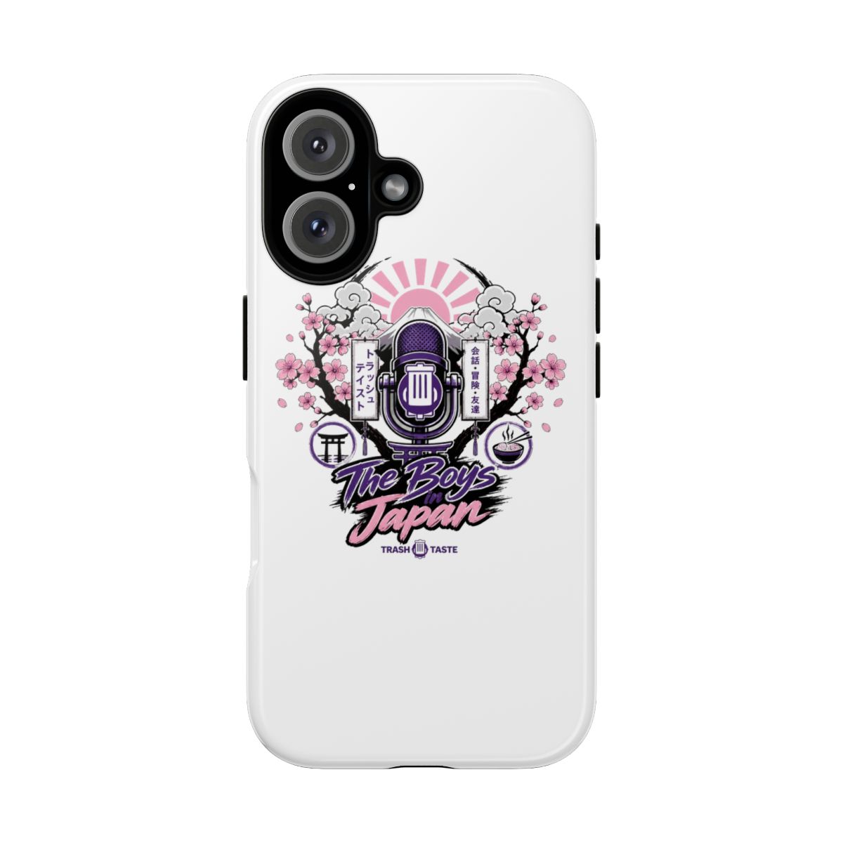 Trash Taste "The Boys in Japan" Phone Case - alternate angle 2, merchandise
